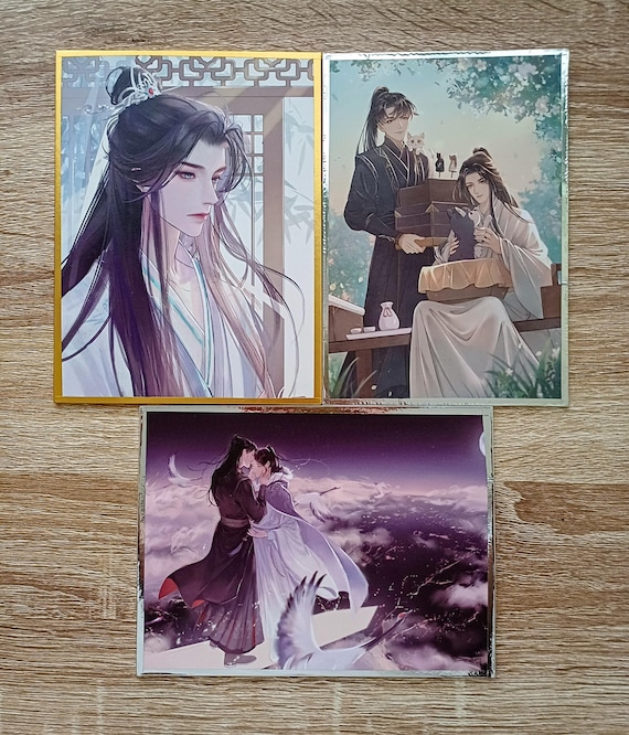 2HA Shikishi Board, Erha, the Husky and His White Cat Shizun Card