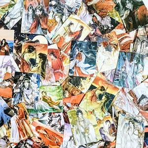 75pcs TGCF Rectangular Stickers, Heaven Official's Blessing, Hualian