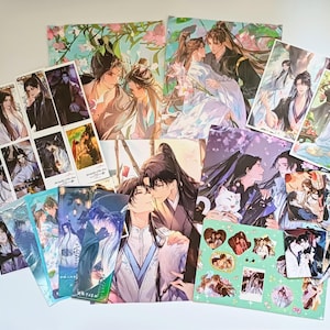 Set de regalo de póster 2HA: Erha, el husky y su gato blanco Shizun, Chu Wanning, Mo Ran, Ranwan