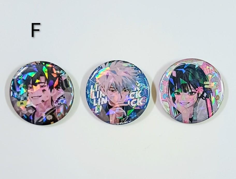 6pcs Link Click Pin Badge, Shiguang Dailiren, Chen Xiaoshi, Lu