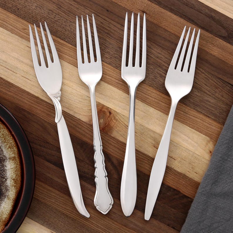 Simple64 Forks Mismatched Silverplate Dinner Forks: Antique Farmhouse Tableware - Etsy ...