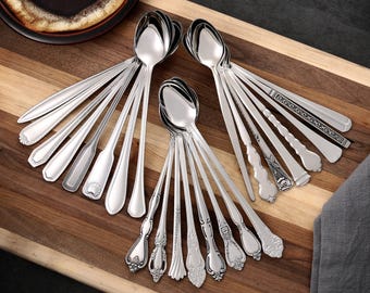 金竹製食器、アイスティースプーン、ニッケルブロンズ製銀食器 - Etsy 日本