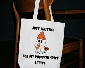 Cute Ghost Pumpkin Spice Latte Fall Digital Design | Halloween Ghost PNG | Autumn Coffee Lover Shirt Design | Sublimation PNG