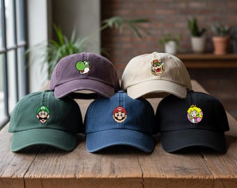 クッパJrフェイス刺繍キャップ マリオキャップ ハロウィンコスチューム