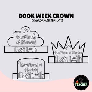 Book Week 2026 Printable Crown Craft |  Colouring Activity for Kids