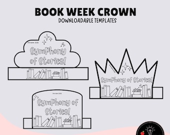 Book Week 2026 Printable Crown Craft |  Colouring Activity for Kids