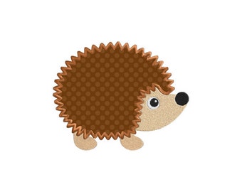 Hedgehog Individual APPLIQUE Machine Embroidery Designs