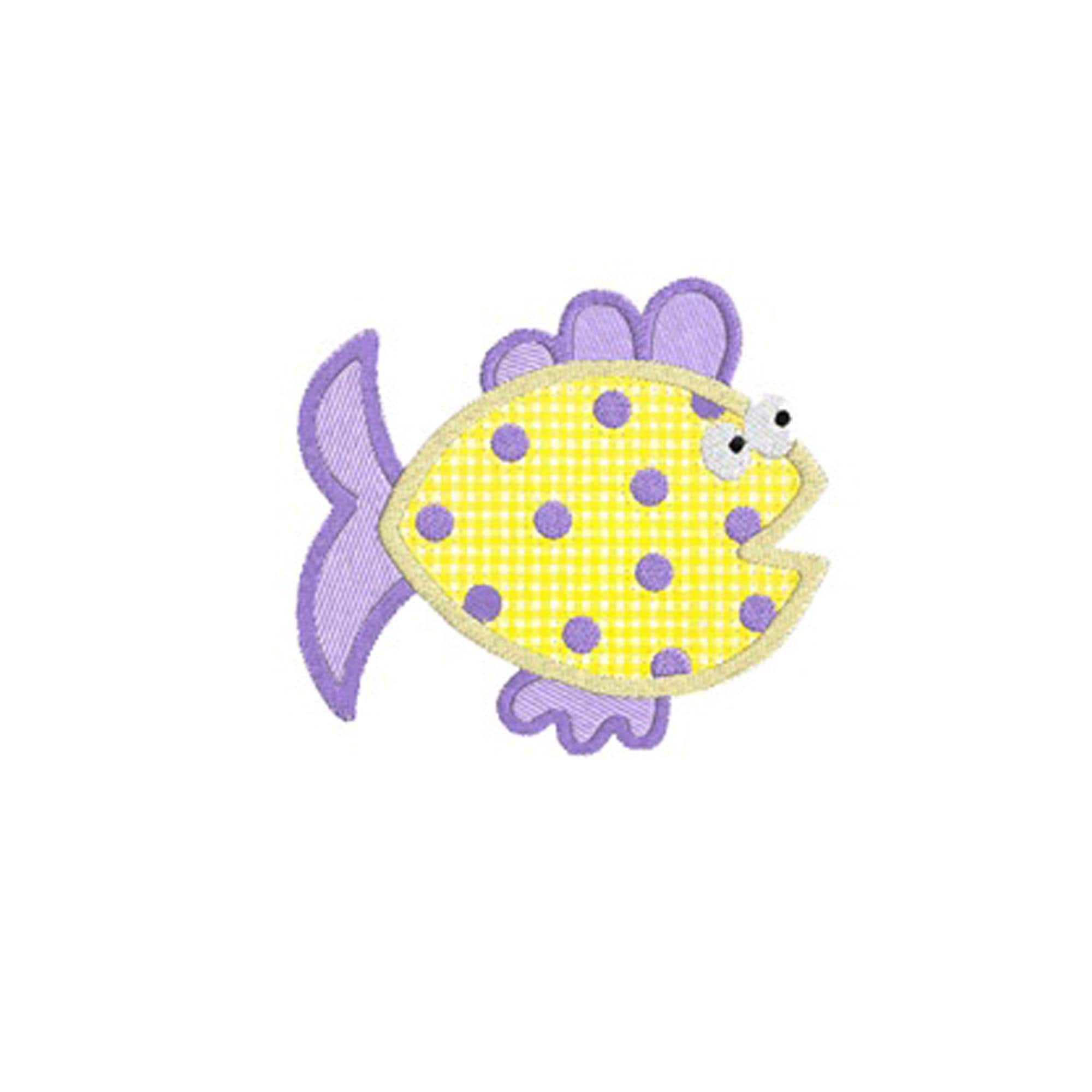 Fish 3 APPLIQUE Machine Embroidery Designs - Etsy