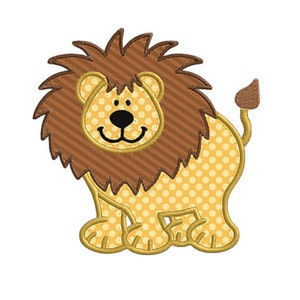 Lion Wild Jungle Animal APPLIQUE Machine Embroidery Designs