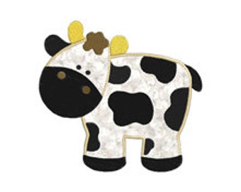 Cow Farm Animal Individual APPLIQUE Machine Embroidery Designs