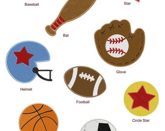 GO Sports Bundle Applique Machine Embroidery Designs - Etsy