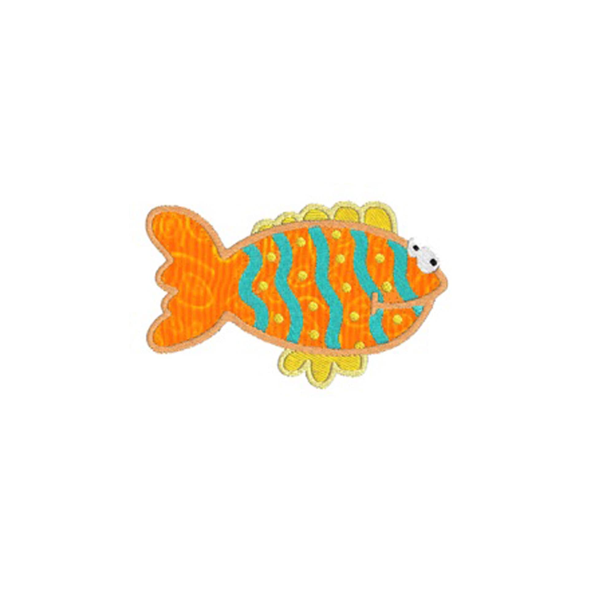 Fish 6 APPLIQUE Machine Embroidery Designs - Etsy