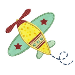 Airplane 3 Individual APPLIQUE Machine Embroidery Designs