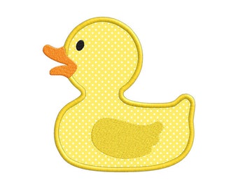 Rubber Ducky Duck Individual APPLIQUE Machine Embroidery Designs