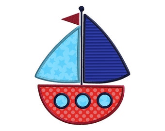 Sailboat APPLIQUE Machine Embroidery Designs