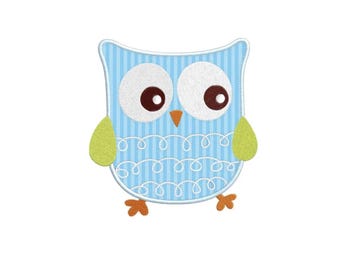 Cute Owl 2 Individual APPLIQUE Machine Embroidery Designs