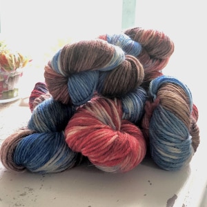 Hand Dyed Superwash Aran Yarn