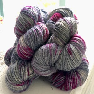 Hand Dyed Superwash Aran Yarn