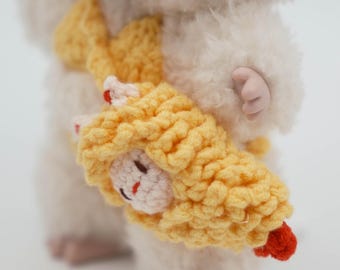 Hand-Sewn Fried Shrimp Bag: 17cm Doll Outfit