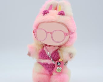 Conjunto de bikini de ganchillo LOBUBU de 4 piezas con dopamina para muñeca, accesorios bonitos