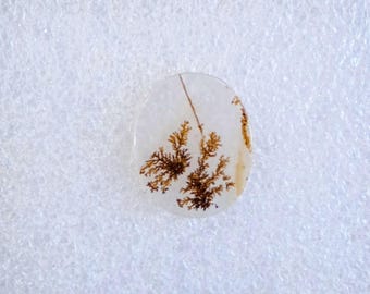 Natural Scenic Agate Smooth Slice Cabochon Oval Shape Handmade Loose Gemstones ( 18x15x2 MM )