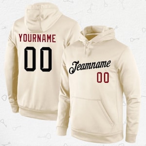 Personalized Team Hoodie – Custom Name & Number Unisex Sports Sweatshirt