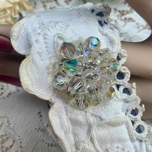 Fabric wrist cuff gentle ivories