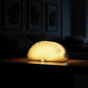Foldable LED Book Lamp | Touch Night Light for Desk or Bedroom | Creative Cultural Decor | Glowing Book Light Gift Idea