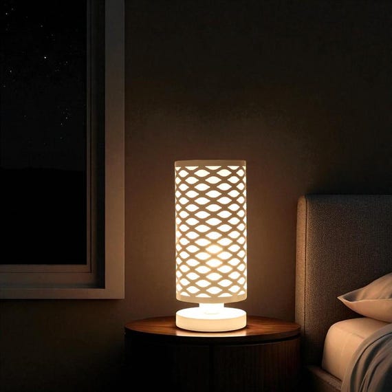 Nightstand Lamp Romantic Night Lamps For Bedroom Modern Iron