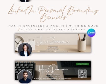 LinkedIn Banner Template: Professional Profile Branding (Canva)