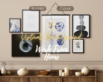 Home Office Zoom Background | Professional Virtual Background for Teams/Meet/Video conferences/Streaming