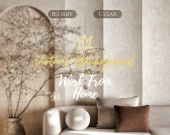 Modern Home Office Zoom Background | Professional Virtual Background for Zoom/Video conferences/Streaming