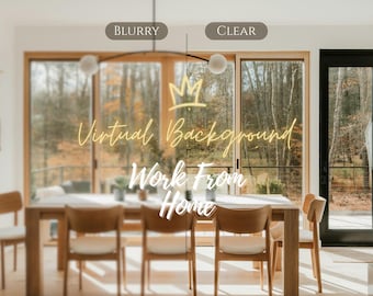 Zoom Background: Cozy Home Office | Virtual Backgrounds for Zoom, MS Teams, Google Meet, Video Conferences, Streaming