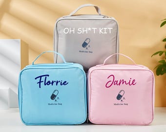 Kit di emergenza personalizzato, mini borsa porta medicinali portatile, kit di recupero, kit di emergenza medica, organizer per medicinali da esterno