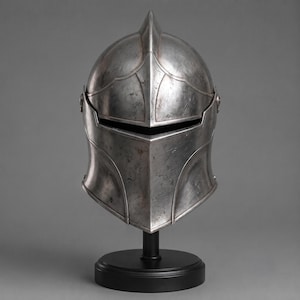 Middeleeuwse ridderhelm | Handgemaakte stalen harnashelm | LARP-cosplaykostuum