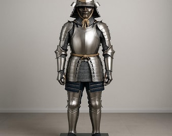 Wearable Samurai Armor Costume: Japanese Warrior Cosplay - Full Steel Set