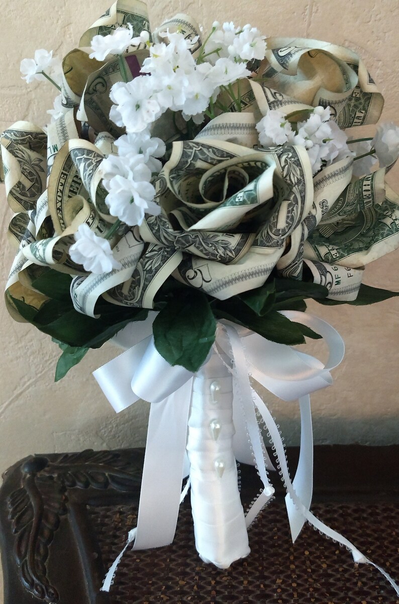 Money Rose Bouquet INCLUDES REAL CASH Dollar Orgami Bride Etsy