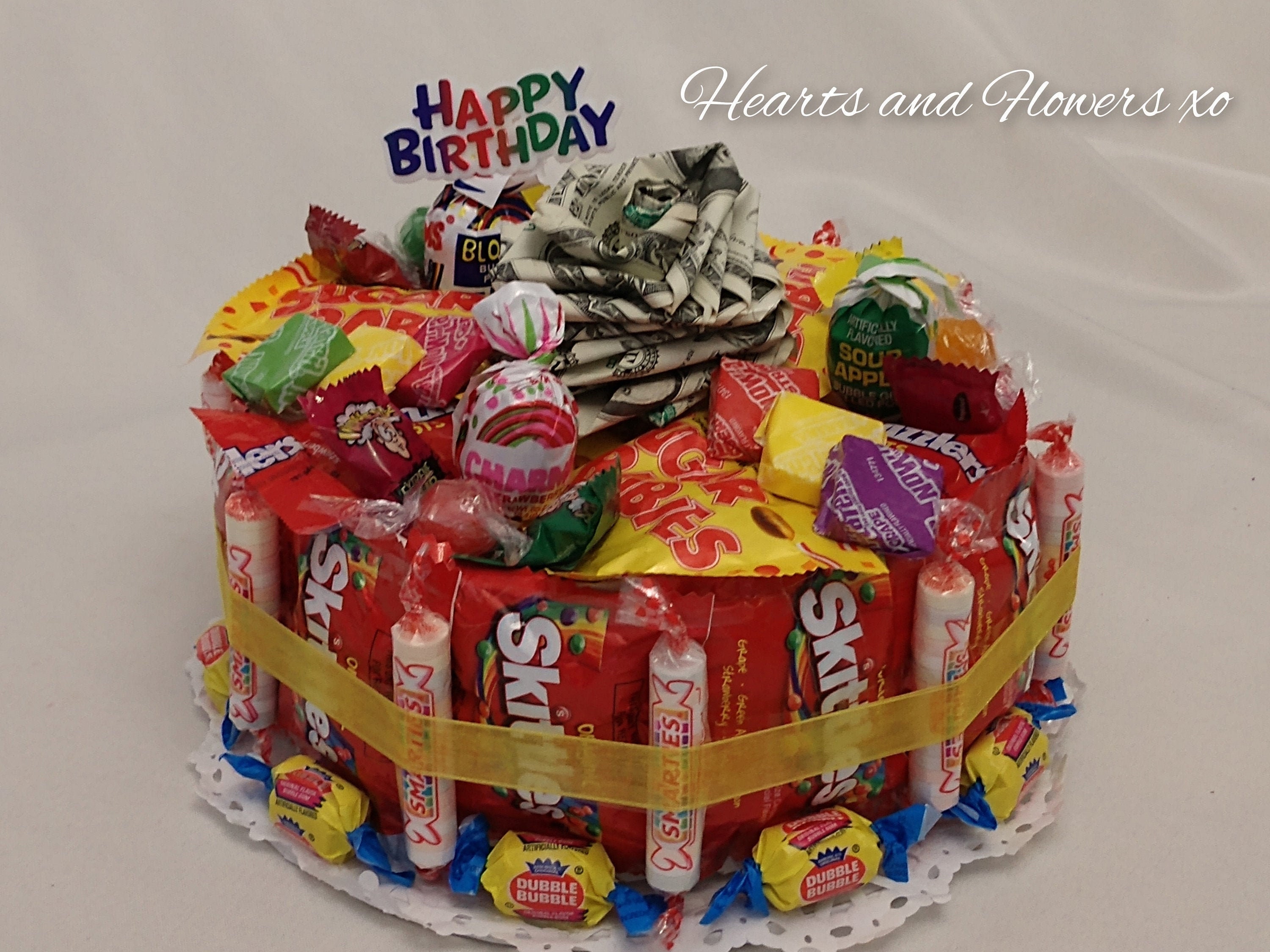 Candy and CASH Cake Candy Cake Money Cake Money Gift Money Etsy