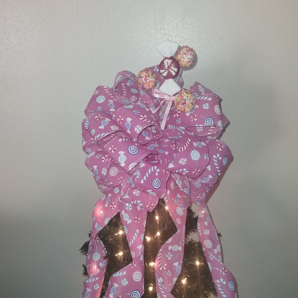 Candy Cane Tree Topper Etsy