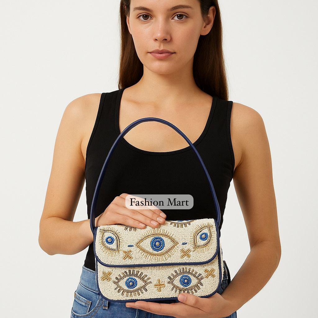 Evil Eye Perlen Handtasche