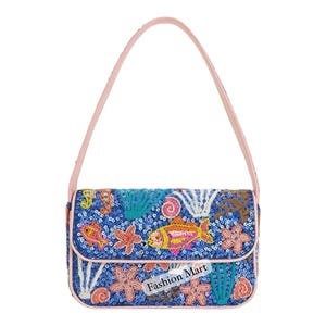 Embroidered Sea Life Sequin Sling Bag – Fashion Mart