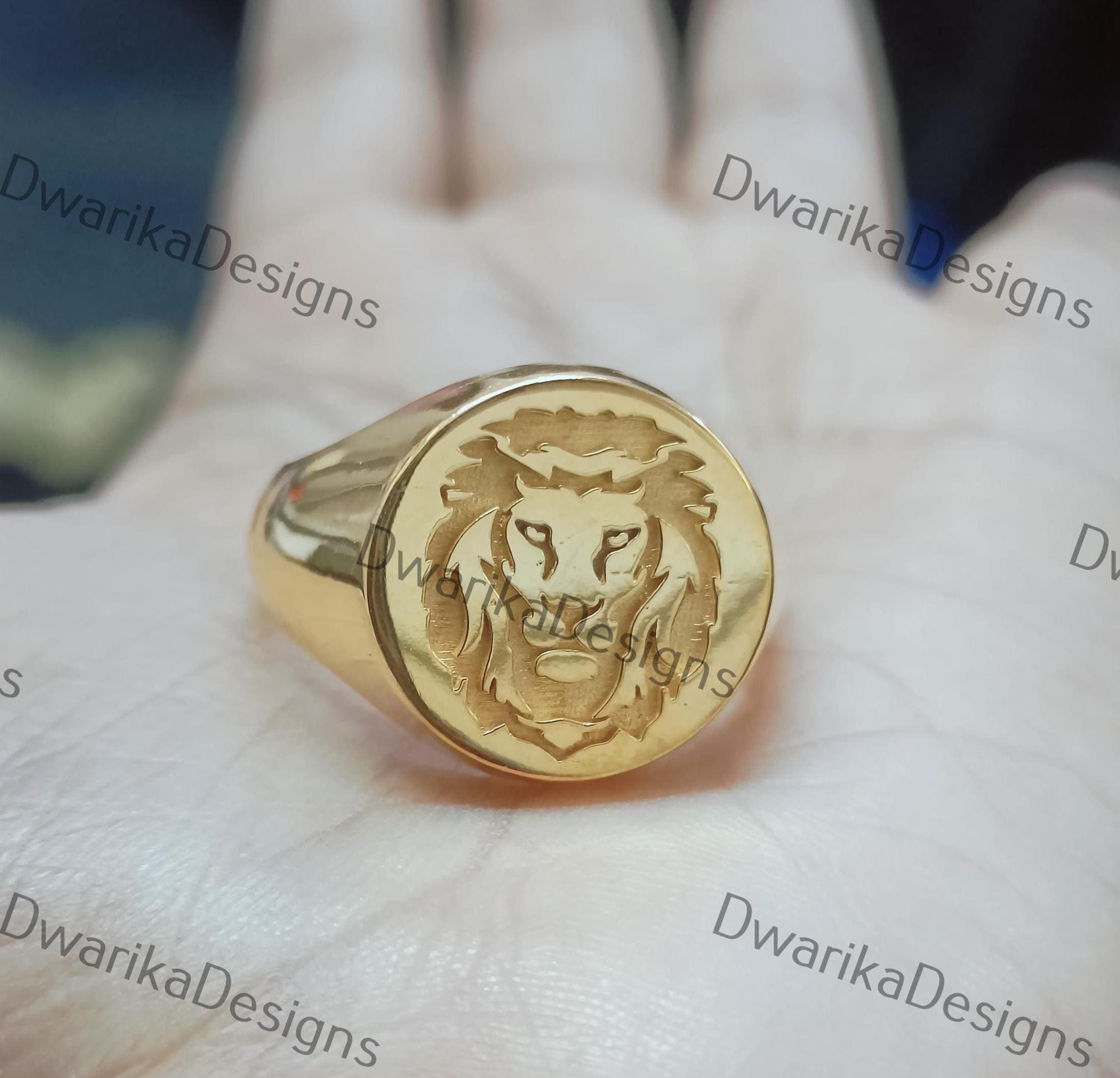 Versace Lion Ring - Etsy Canada