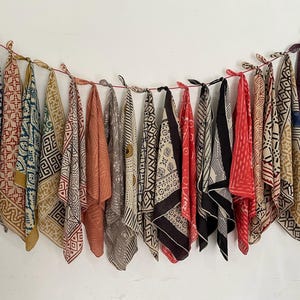 Bulk bandanas gifts for herTraditional Block Print Bandana | Artisan Cotton Handkerchief | Unique Gift Lightweight Cotton Handmade Scarf