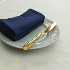 Navy blue color Handmade Cotton Napkins – Eco-Friendly Cloth Napkin Set for Kitchen & Events  Table Décor, Washable Dinner Napkins