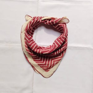 Hand Block Print Bandana Natural Organic print Bandana Scarf Premium Organic