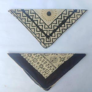 Set of 2 100% Indian Cotton Bandana Paisley Design Scarves, Vibrant Colors, High Quality, Winter Scarves, Unique Design Block Print Bandana