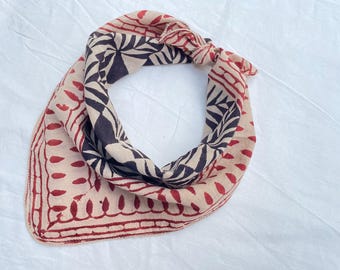 Baumwoll-Block-Print Bandana | Indisches Boho Haarband