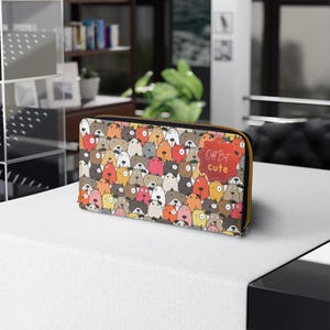 Animal Print PU Leather Zipper Wallet: Fun Everyday Accessory