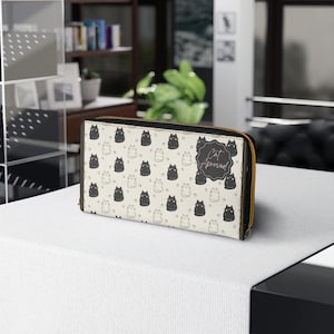 Cat Lovers Zipper Wallet, Cute Cat Printed Purse, Adorable Cat Accessories, Gift for Cat Lovers, Stylish Cat Wallet