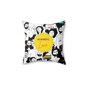 Inspirational LGBTQ Pride Pillow - Add a Touch of Love to Your Home